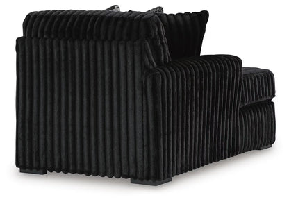 Midnight-Madness 4PC Sectional & Ottoman Set
