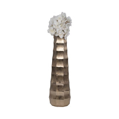 Terini Large Gold Metal Vase 20"(in)