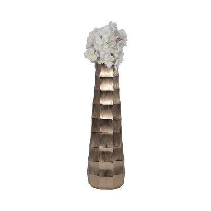 Terini Large Gold Metal Vase 20"(in)