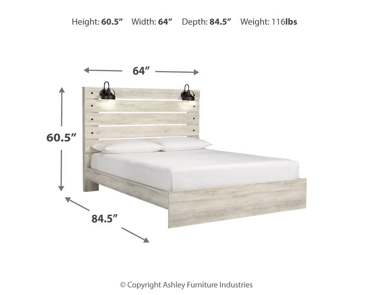 Cambeck Queen Panel Bedroom Set with 2 Nightstands