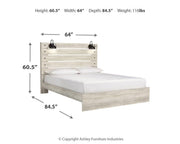 Cambeck Queen Panel Bedroom Set with 2 Nightstands
