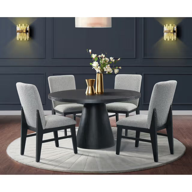 Portland 5PC Standard Height Dining Set Round Table and Four Chairs
