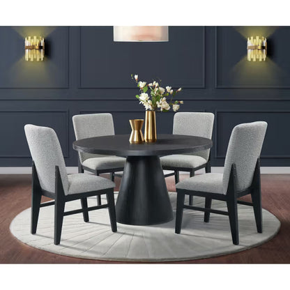 Portland 5PC Standard Height Dining Set Round Table and Four Chairs