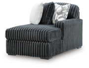 Midnight-Madness Charcoal 3PC Sectional with Chaise Set