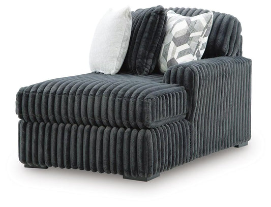 Midnight-Madness Charcoal 3PC Sectional with Chaise Set