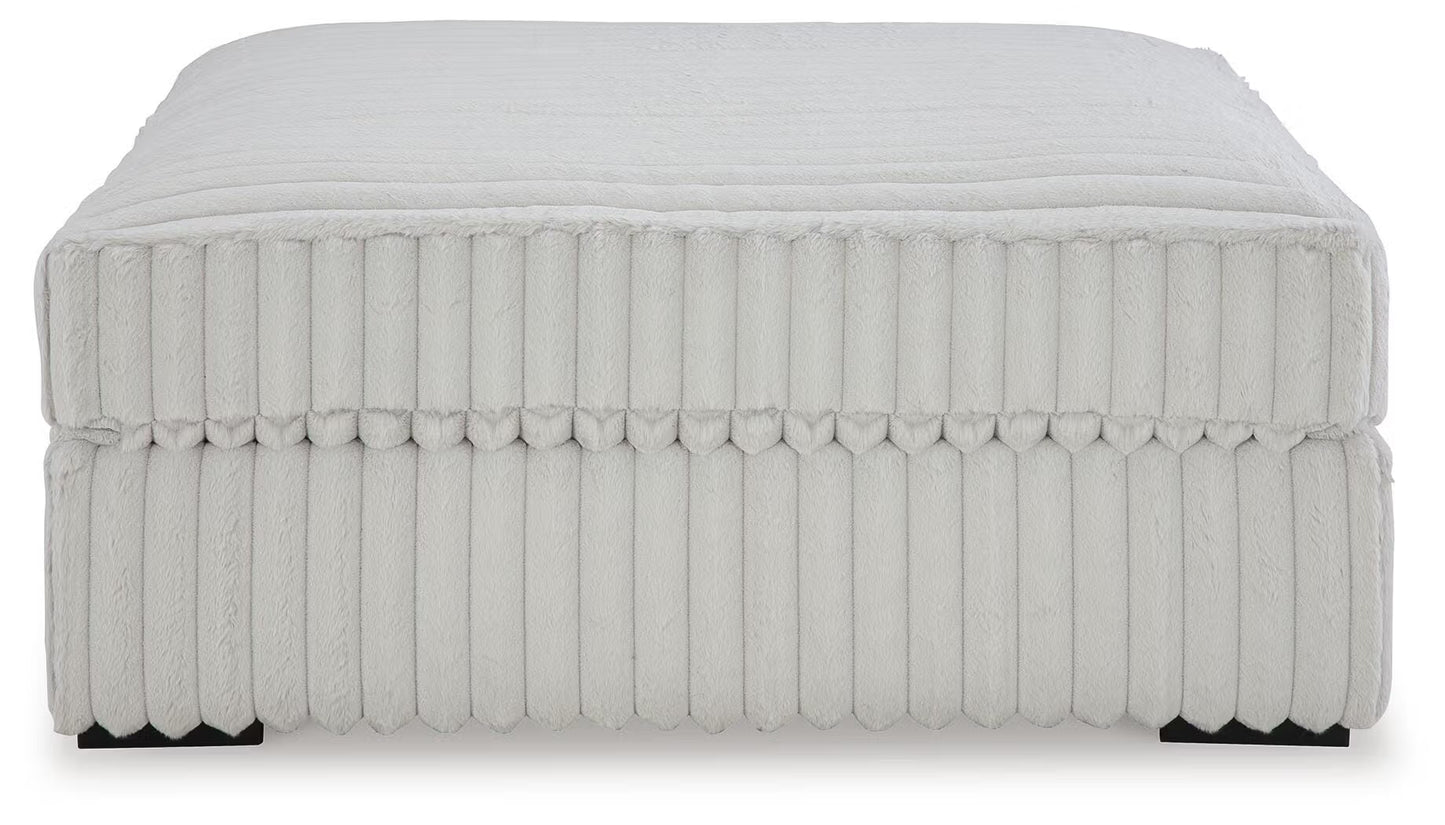 Stupendous 3-Piece Sectional & Oversized Accent Ottoman Set
