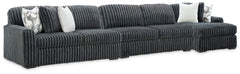Midnight-Madness Charcoal 3PC Sectional with Chaise Set