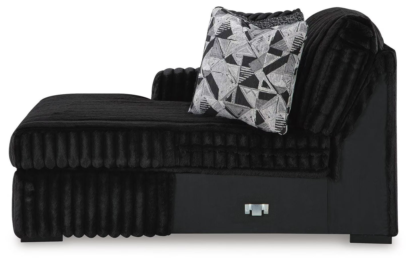 Midnight-Madness 4PC Sectional & Ottoman Set