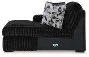 Midnight-Madness 4PC Sectional & Ottoman Set