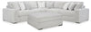 Stupendous 3-Piece Sectional & Oversized Accent Ottoman Set