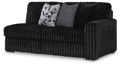 Midnight-Madness 4PC Sectional & Ottoman Set