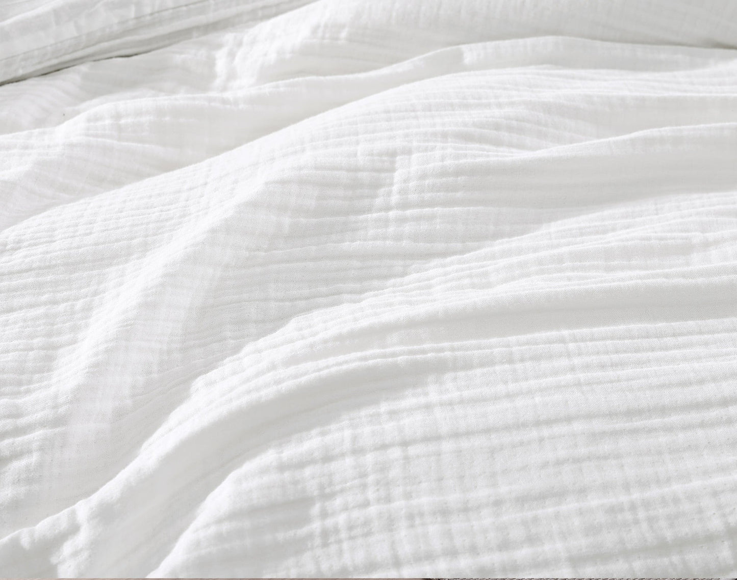 Daniel Gauze Cotton 4 pc Comforter Cover Set White