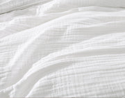 Daniel Gauze Cotton 4 pc Comforter Cover Set White