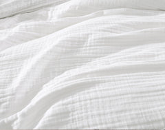 Daniel Gauze Cotton 4 pc Comforter Cover Set White