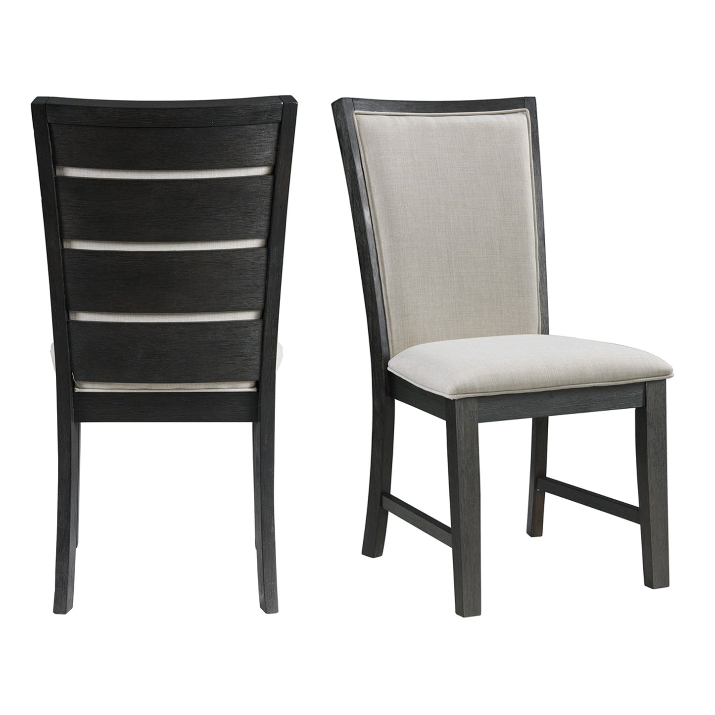 Grady Black Dining Slat Back Side Chair