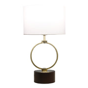 Grid Metal Circular Table Lamp