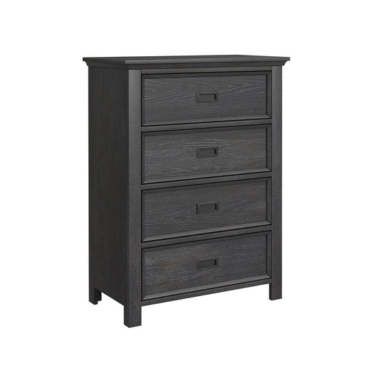 Hampton Kids 4-Drawer Chest in Charcoal