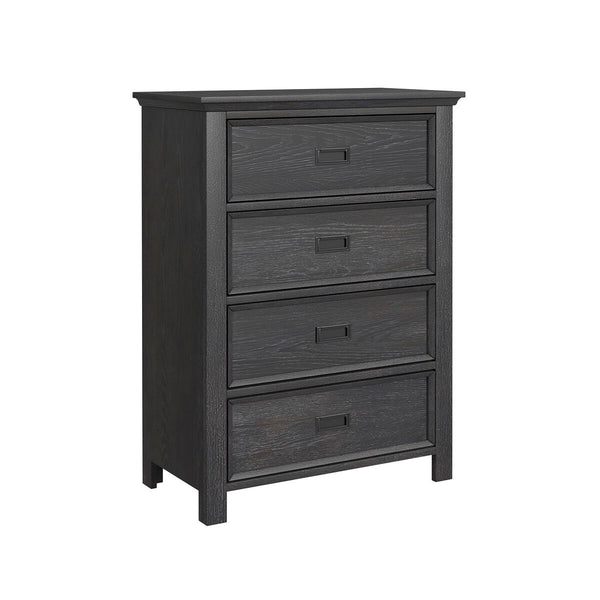 Hampton Kids 4-Drawer Chest in Charcoal