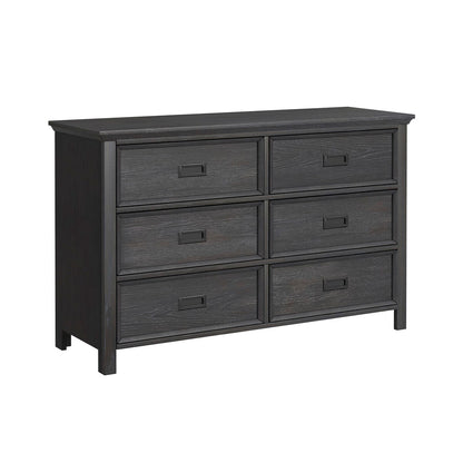 Hampton Kids 6-Drawer Dresser in Charcoal