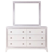Cassie Dresser and Mirror Set in Pearl Finish