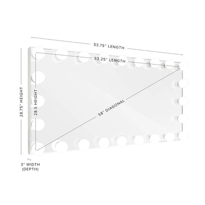 Hollywood Glow® Panorama Extra Wide Vanity Mirror