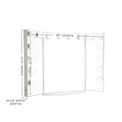 Hollywood Glow® Pro Trifold Vanity Mirror