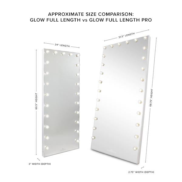 Hollywood Glow¬Æ FL Pro Vanity Floor Mirror