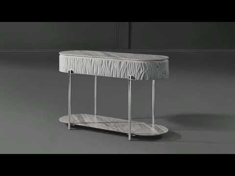 Mesa de centro ovalada Yukino