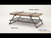 Mesa de centro rectangular Brantley de 120 cm de largo