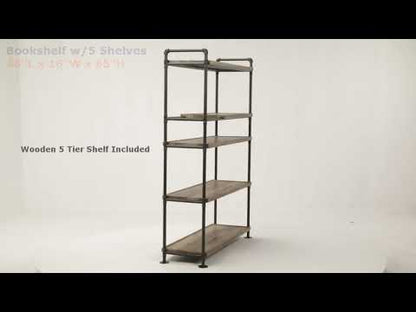 Brantley 65"H x 48"W Etagere Bookshelf