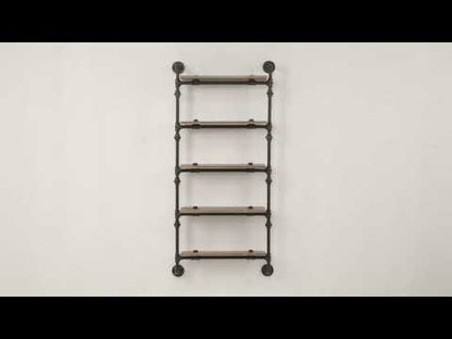 Brantley Wall Rack with 5 Shelves