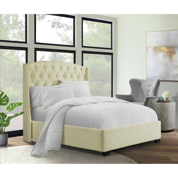 Foster Cream Upholstered Bed