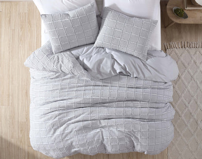 Jordie Clip Waffle 3 pc Comforter Set