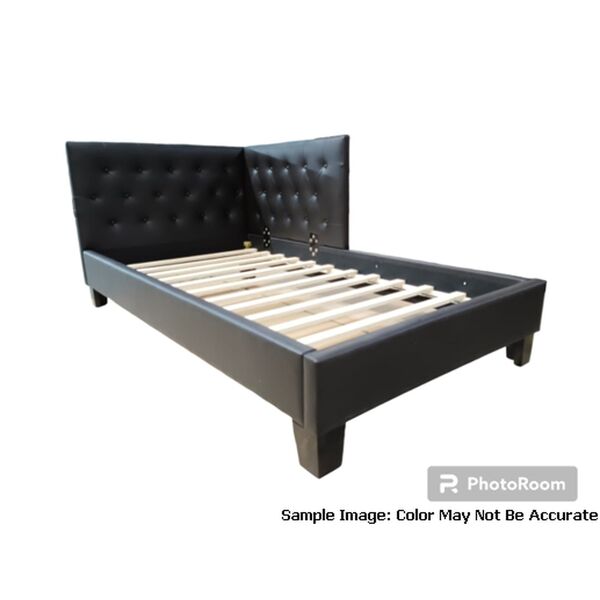 Julesburg Corner Bed in Brown PU