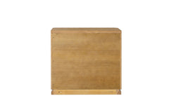 Zoey 3 - Drawer Rectangular Nightstand with Rounded Edges