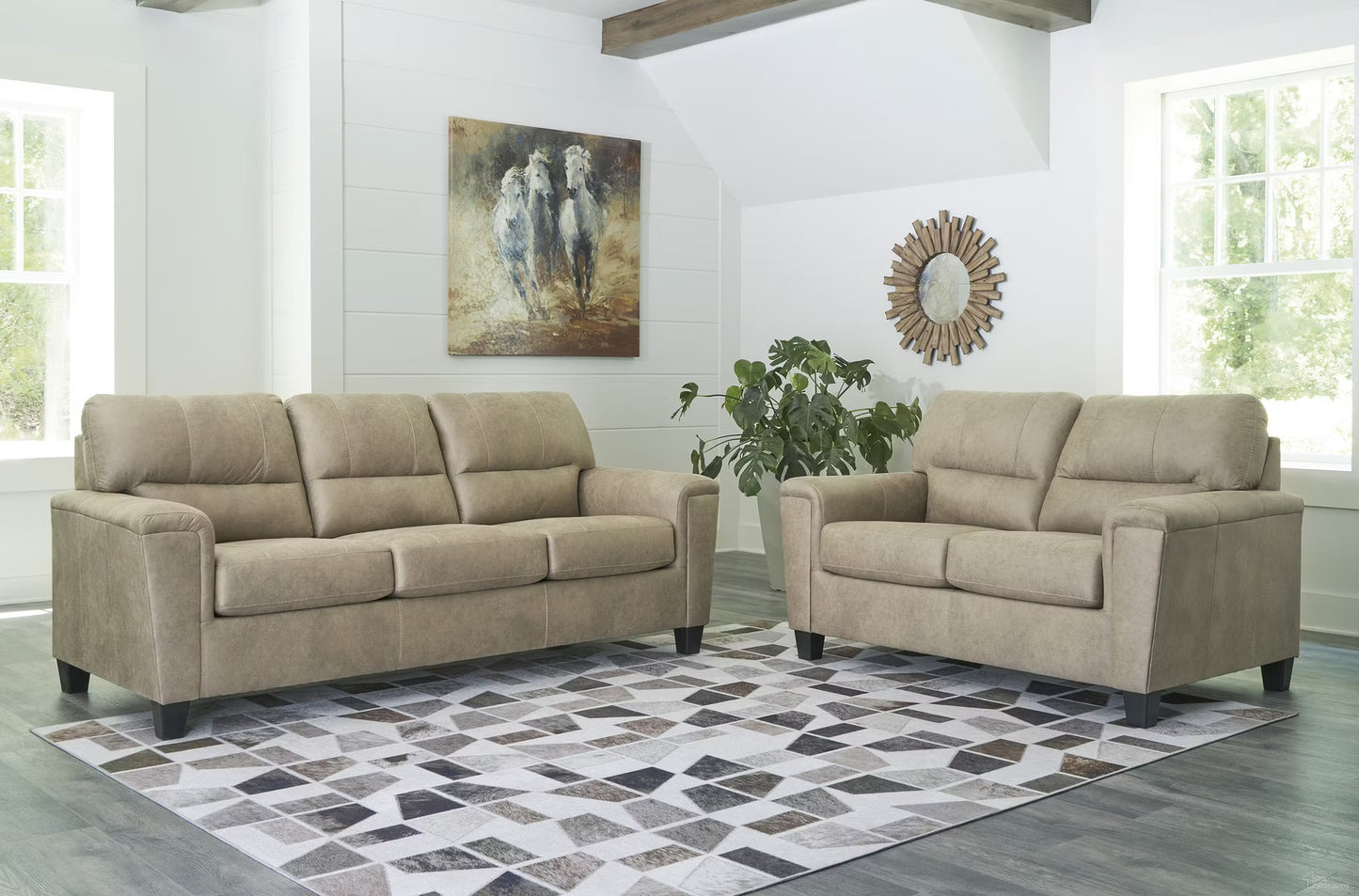 SimpleJoy 8PC Living Room Set + Smart TV Free Package