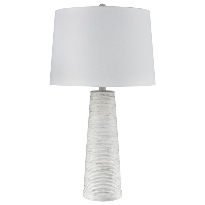 White Washed Cone Table Lamp