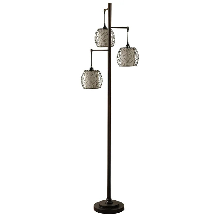Mid-Modern Lamp Post Inspired Floor Lamp