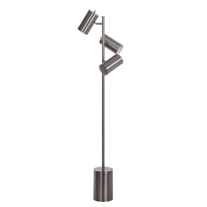 3 Adjustable Head Metal Task Floor Lamp