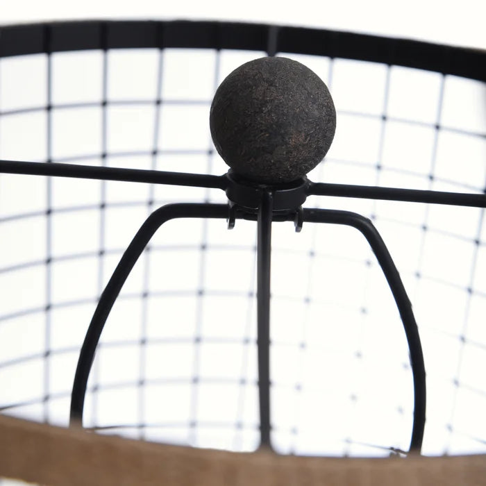 DARK BRONZE | Industrial Design Open Metal Mesh Shade Floor Lamp