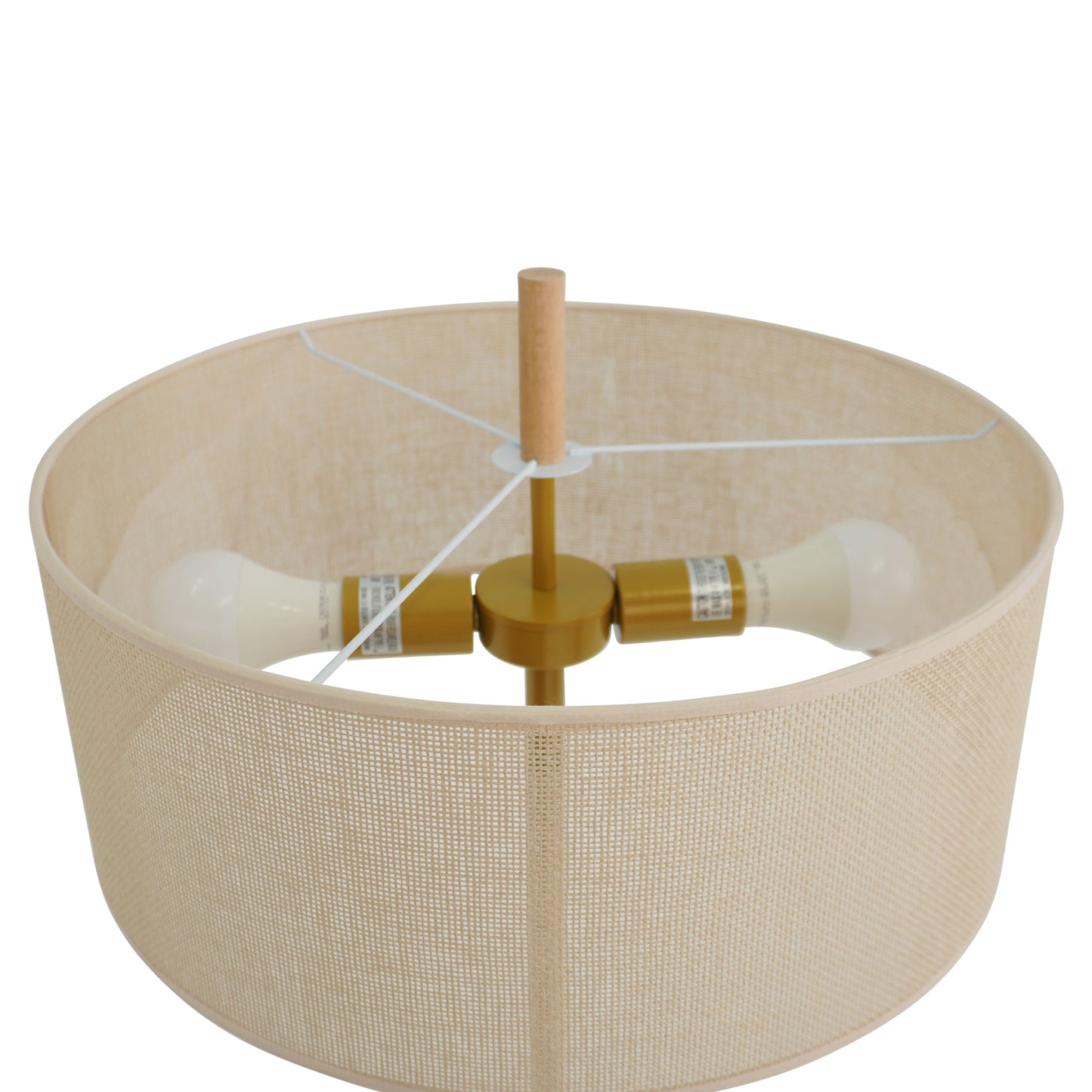 Lámpara de pie Lirian - Roble y natural