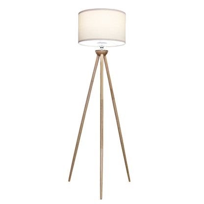 Lirios Three Legged Wooden Strip Floor Lamp - Natural