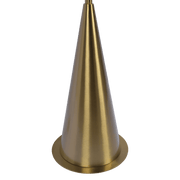 Lisbon Floor Lamp with On/Off Switch Coned Base Hanging White Shade