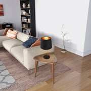 Lustrous Table Lamp - Black outer and Gold inner
