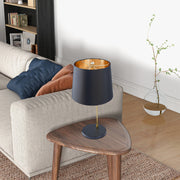 Lustrous Table Lamp - Black outer and Gold inner