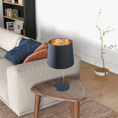 Lustrous Table Lamp - Black outer and Gold inner