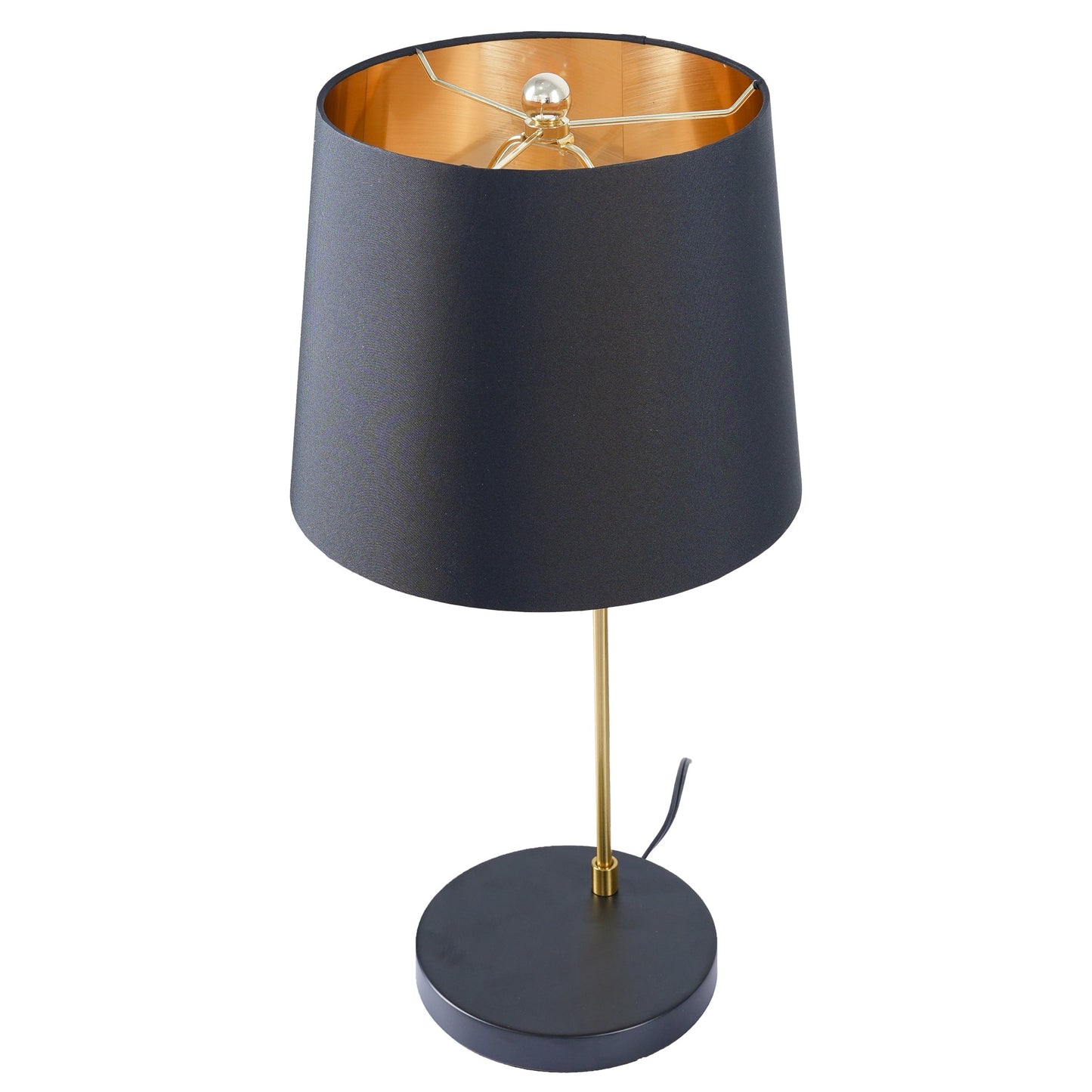Lustrous Table Lamp - Black outer and Gold inner
