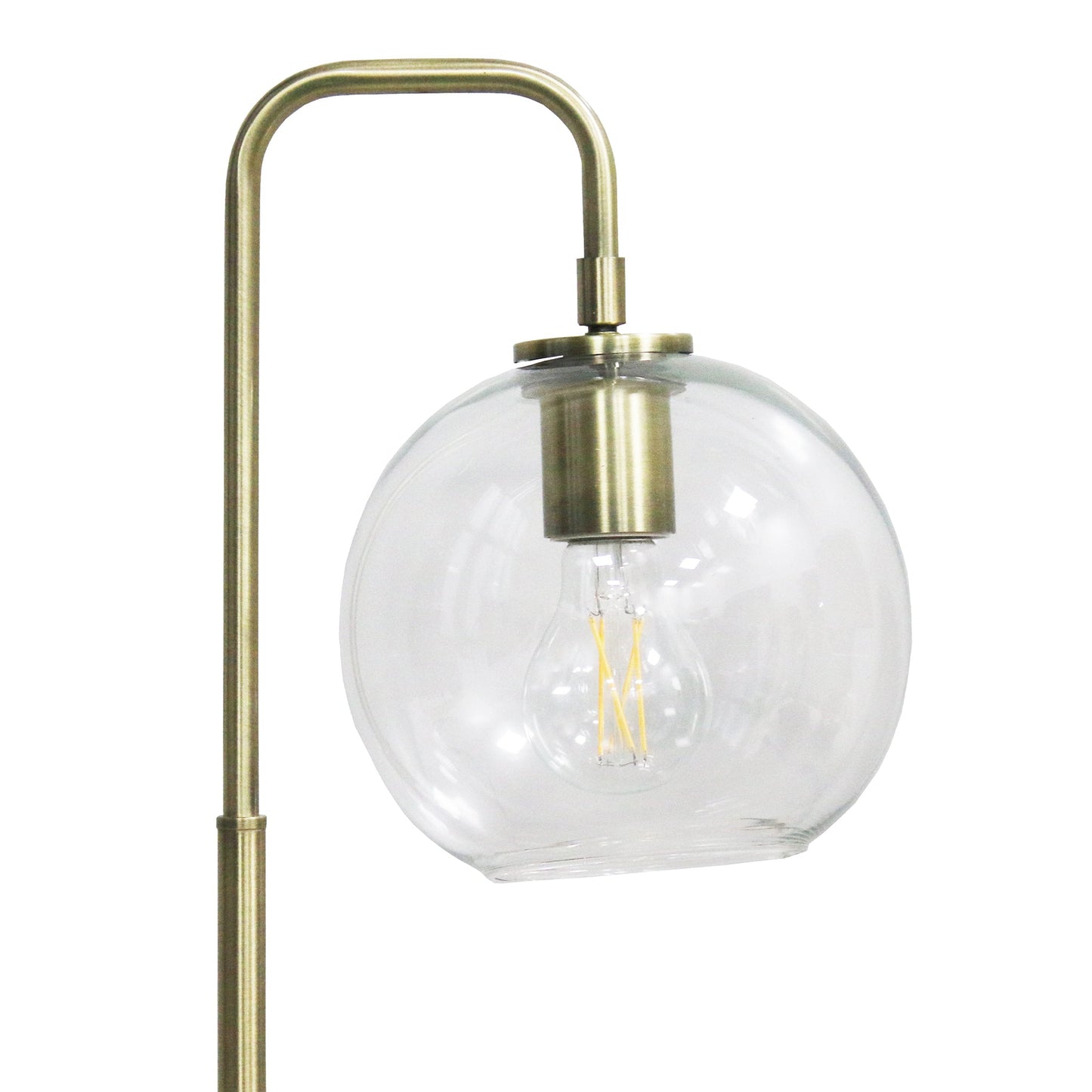 LuxeRay Simple Glass Globe Arched Table Lamp