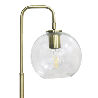 LuxeRay Simple Glass Globe Arched Table Lamp