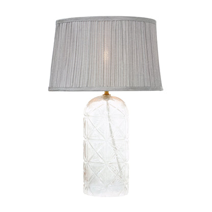 Luxora Table Lamp Gold - Clear and Grey